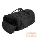 Travelite fekete kaptármintás textil 120L sporttáska kick off 6916-01