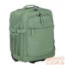 Travelite világos zöld kaptármintás textil gurulós hátizsák kick off 6922-80