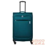   Travelite türkiz négy kerekű textil nagy bőrönd priego 8000349-22