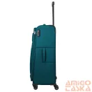 Travelite türkiz négy kerekű textil nagy bőrönd priego 8000349-22