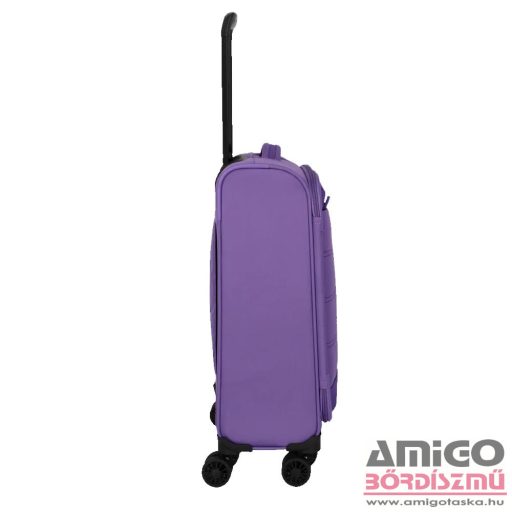 Travelite lila négy kerekű textil kicsi bőrönd rügen 80947-19
