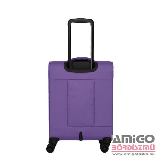 Travelite lila négy kerekű textil kicsi bőrönd rügen 80947-19