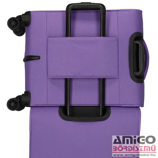 Travelite lila négy kerekű textil kicsi bőrönd rügen 80947-19