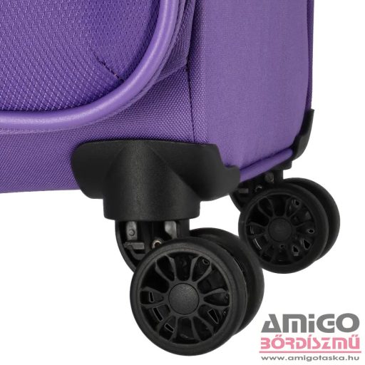 Travelite lila négy kerekű textil nagy bőrönd rügen 80949-19