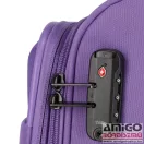 Travelite lila négy kerekű textil nagy bőrönd rügen 80949-19