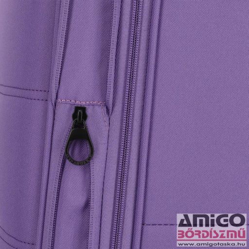 Travelite lila négy kerekű textil nagy bőrönd rügen 80949-19