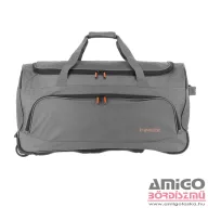   Travelite szürke / narancs gurulós utazótáska 89l 96277-04