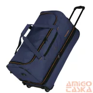   Travelite sötétkék / narancssárga gurulós utazótáska 55cm 96275-20 basics