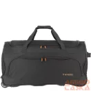 Travelite fekete / narancssárga gurulós utazótáska 89l 96277-01