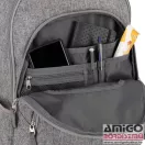 Travelite szürke textil laptop hátizsák 15.6 basics 96308-03
