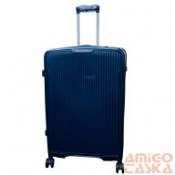   Valentini sötétkék polypropylén négy kerekű közepes bőrönd pp-8809-24