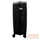 Valentini fekete polypropylén négy kerekű nagy bőrönd pp-8809-28