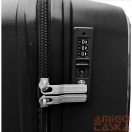 Valentini fekete polypropylén négy kerekű nagy bőrönd pp-8809-28