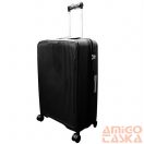 Valentini fekete polypropylén négy kerekű nagy bőrönd pp-8809-28