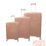   Valentini barakcvirág polypropylén négy kerekű bőrönd szett pp-8809