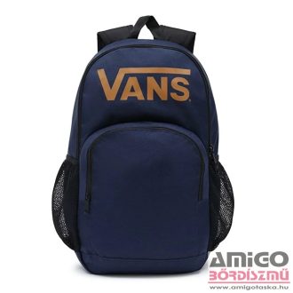   Vans sötétkék / barna feliratos textil hátizsák 7150bz5-508945