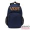 Vans sötétkék / barna feliratos textil hátizsák 7150bz5-508945