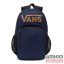 Vans sötétkék / barna feliratos textil hátizsák 7150bz5-508945