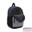 Vans sötétkék / fekete / fehér kockás textil kicsi hátizsák 7166lkz-508945
