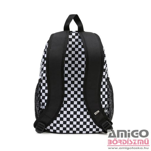 Vans fekete / fehér kockás textil kicsi hátizsák 7166y28-508945