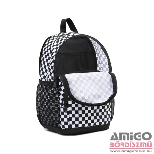 Vans fekete / fehér kockás textil kicsi hátizsák 7166y28-508945