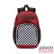 Vans bordó / fekete / fehér kockás textil kicsi hátizsák 7166yqz-508945