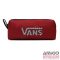 Vans bordó / fekete / fehér kockás feliratos textil ömlesztett tolltartó 7191yqz-508945