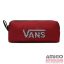Vans bordó / fekete / fehér kockás feliratos textil ömlesztett tolltartó 7191yqz-508945