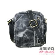 Wild fekete koptatott férfi bőr válltáska tbm-99-8023