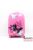 Xtd rózsaszín / pink / lepkés ABS műanyag négy kerekű gyerek bőrönd 02