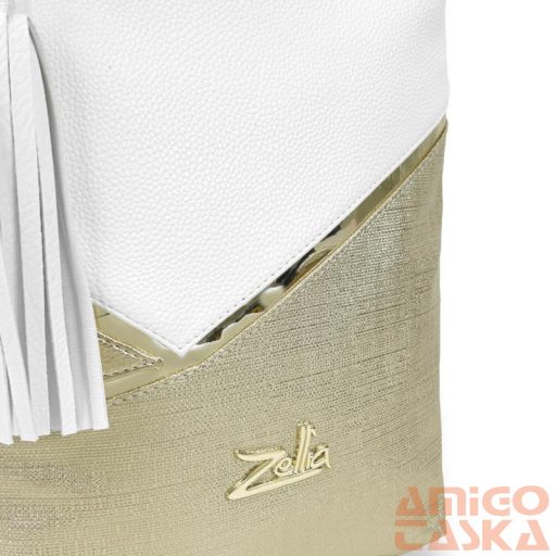 Zellia Női Válltáska 24046 Fehér-Arany - Ch -