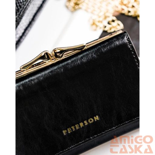 Peterson Női Bőr Pénztárca Ptn Pl-412-1629 Black