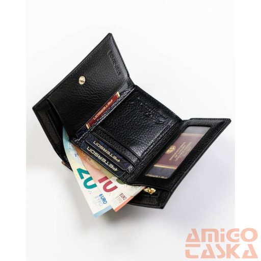 Peterson Női Bőr Pénztárca Ptn Pl-412-1629 Black