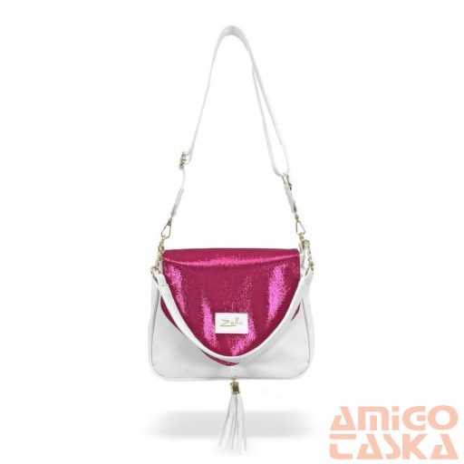 Zellia Női Oldaltáska 22226 Fehér-Pink - Shine -
