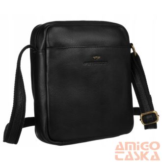 Peterson Férfi Bőr Oldaltáska Ptn-8021-Ndm-6978 Black