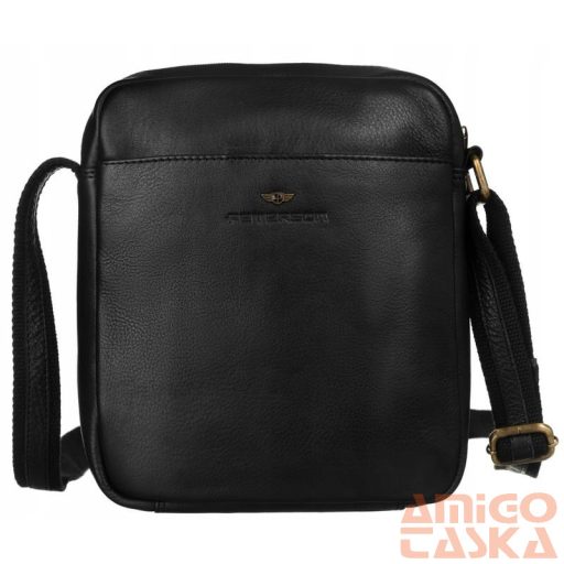 Peterson Férfi Bőr Oldaltáska Ptn-8021-Ndm-6978 Black