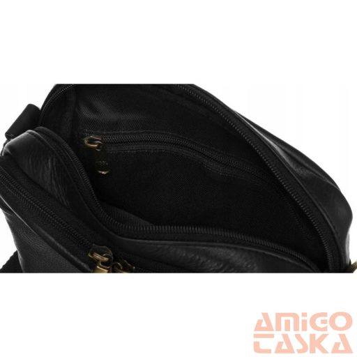 Peterson Férfi Bőr Oldaltáska Ptn-8021-Ndm-6978 Black