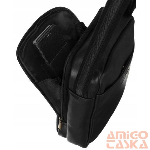 Peterson Férfi Bőr Oldaltáska Ptn-8021-Ndm-6978 Black