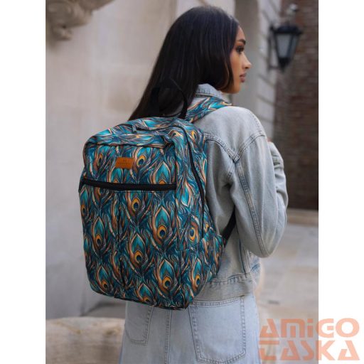 Rovicky Hátizsák | Kézipoggyász - Mintás - R-Pl-01-0477 S18 - 40 X 25 X 20 Cm - Csillámnos