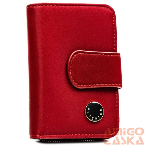 Peterson Női Pénztárca - Echo És Természetes Bőr Ptn Ps115-Hnl-2968 Red