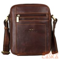 Peterson Férfi Bőr Oldaltáska 
Tb-117-Com Cognac