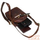 Peterson Férfi Bőr Oldaltáska 
Tb-117-Com Cognac