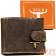   Férfi Bőr Pénztárca Rm-05L-Baw Barna - Rfid Védelemmel -
