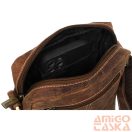 Peterson Férfi Bőr Oldaltáska Ptn 2505840-Nsh-4871 Tan - Világos Barna