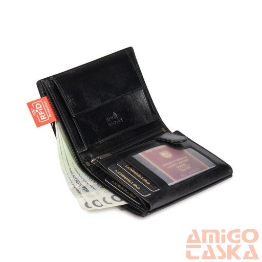 Peterson Férfi Bőr Pénztárca N4-Vt Black 1