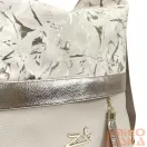 Zellia Női Válltáska/Hátizsáká Alakítható 24040 Beige-Arany - Gold Flower -