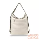 Zellia Női Válltáska/Hátizsáká Alakítható 24040 Beige-Arany - Gold Flower -