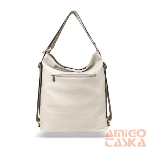 Zellia Női Válltáska/Hátizsáká Alakítható 24040 Beige-Arany - Gold Flower -