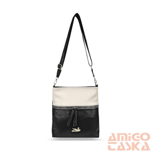 Zellia Női Oldaltáska 24074 Fekete-Beige