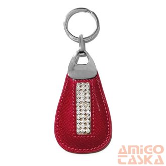 Bőr Kulcstartó Brelok-Cry-Saf-3753 Red
